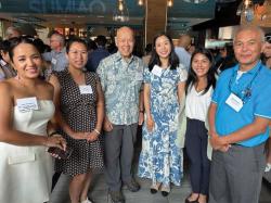 From left to right: Linh Phuong Vu, Outreach Specialist and Project Director of 1975: Vietnamese Diaspora Oral Stories; Annie Le President of Boston Little Saigon: Paul Lee, Chair and Co-Founder of the Asian Community Fund at The Boston Foundation; Danielle Kim, Executive Director of the Asian Community Fund at The Boston Foundation; Tina Vo, Program and Communications Coordinator of Boston Little Saigon; Khang Nguyen, Vice President of Vietnamese American Community of Massachusetts