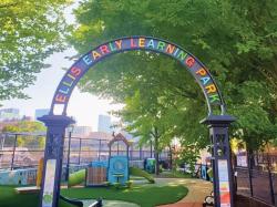  The playground was constructed in 2007, and Ellis utilized a state grant to improve the year-round space and provide a playground appropriate for children as young as six months, old aligning with its spirit of providing all children with the resources to thrive. Photo courtesy of  Ellis Early Learning.